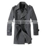 Man Spring and Autumn Long Style Grey Jacket 2015 thumbnail-2