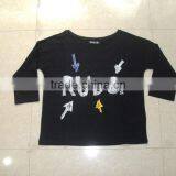 Ladies T-shirt 100%cotton Long Sleeve thumbnail-1