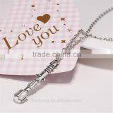 Punk Heavy Metal Fashion Doctor Who Box Blue Enamel 3D Tardis Blue Necklace thumbnail-4