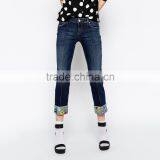 Ladies Denim Jeans Trouser Bottom With Embroidery Pattern thumbnail-1