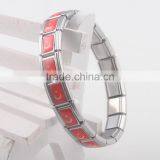 Fashion Italian Costume Jewelry Cool Rhodium Color Man Bracelet Stainless Steel Heavy Chain Link Bangle thumbnail-3