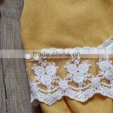 Wholesale Summer 0-24M Baby Clothes Toddler Plain Sleeveless Jumpsuit Baby Lace Linen Romper thumbnail-2