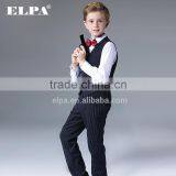 ELPA Fancy Kids Clothes Boys Tailor Made Dark Blue Striped Knitted Wholesale 3 Piece Kids Suits thumbnail-2