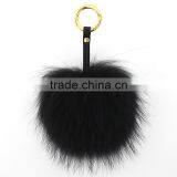 Myfur New Arrival Fashion Head Design Raccoon Fur Ball Custom Keychain thumbnail-5