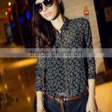 Latest Shirt Designs Wholesale Lady Chiffon Shirt thumbnail-1