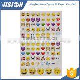 Hot Sale Emoji Kiss Cut Sticker Sheet,Custom Sticker Sheet thumbnail-1