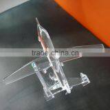 Crystal Airplane Model With Logo and Text Engraved Free