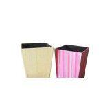 PVC Echelon Grass Weave Wastebasket thumbnail-1
