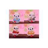 Mini 3d Beaded Lucky Bear 4mm Bicone Crystal Beads Animal Charm thumbnail-3