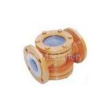 Acid Resistant Fluorine Lined Sight Glass , 25mm-100mm -20 - 120