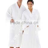 100%cotton Waffle Weave Bathrobe Dressing Gown thumbnail-3