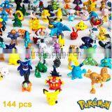 (Sveda Hot Model) Pokemon go Mini PVC figure 144pcs Pokemon figure small toys