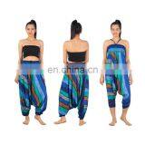 Thick Stripes Harem Yoga Jumpsuit Dance Hammer Summer Trousers Pants thumbnail-3