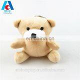 popular plush toy teddy bear series light grey color teddy bear keychain