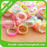 Night Lighting Silicone Finger Rings Silk Priting Custom Logo thumbnail-1