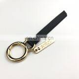 Hot Selling Black PU Custom Logo Key Chain thumbnail-2
