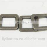 15mm*15mm Square Simple Design Zinc Alloy Accessory Within Leather , Jeans Leather Metal Label for Clothing