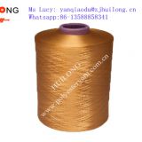 Dope dyed Polyester dty him yarn 150/48 for upholstery fabric   ,GRS Certificate