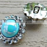 Trendy blue pearl decorative buttons