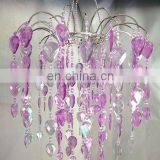 Purple Waterfall Beads Acrylic Chandelier