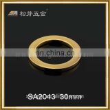 2016 High Quality Gold Plated O Ring Buckle Fitting For Leather Goods, Customized Metal O ring Fittings