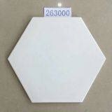 260x300mm Interior Wall Floor White Hexagon Tile