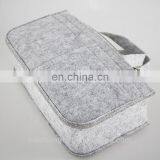 Portable Grey Color Felt Handbag Organizer thumbnail-3