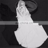 Wholesale Custom Logo Gym Fitness Hooded 3panels Drop Armhole Cotton Men Tank Top thumbnail-1