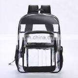 Multi-Pockets Heavy Duty Clear Backpack Transparent Daypack Durable PVC Bag For Security thumbnail-2