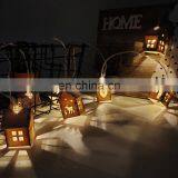 10LED String Wooden Christmas House Lights Hanging For Christmas Decoration Battery Operated thumbnail-2