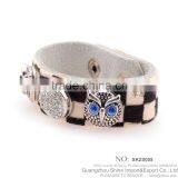 Hot Sale Real Genuine Leather Bracelet With Snap Button Bracelet thumbnail-2