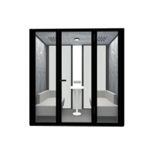 Soundproof Pods For Offices - L Size Acoustic Office Pods 4 Person Meeting Pod