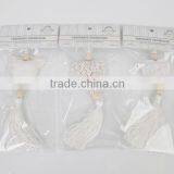 Hanging Home Fragrance Aroma Diffuser With White Plaster and Tassels SA-2091