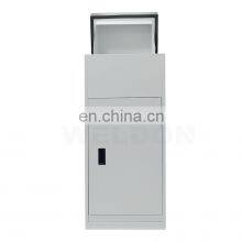 Stainless Steel Freestanding Floor Lockable Drop Slot Mail Box With Parcel Compartment thumbnail-3