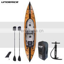 OEM ODM Drop Stitch Kayak 2 Person Wood Grain Kayak Two Valves Without Tube for Adult Unisex thumbnail-2