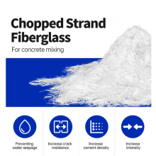 High Quality Wholesale Alkali Free Glass Fiber Mortar Concrete Site Cut Glass Fiber Into Shreds thumbnail-5