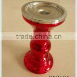 Red Glass Candlestick