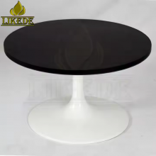White Tulip Base Tea Table With Low Coffee Tables Metal Furniture Legs thumbnail-2
