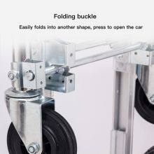 3 in 1 Style Aluminum Trolley Foldable Push Cart 770lbs/250KG Weight Capacity With Inflatable and Solid Rubber Wheels thumbnail-3