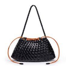 New Handbag 2026 for Women | French Style Braided PU | Forme Croissant de Lune | Beach Basket, Vacation, City thumbnail-1