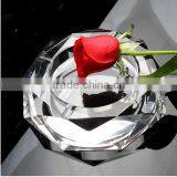 Wholesale Big Octagonal Crystal Ashtray Cheap K9 Glass Ash Bin thumbnail-1