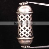 925 Solid Sterling Silver Wholesale Big Capsule Beads
