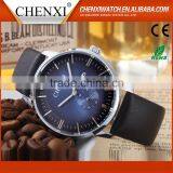 New 2016 Private Label Quartz Day/Date Fashion Leather Wrist Watch thumbnail-5
