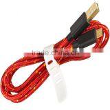 Nylon Gold Plated Micro USB Data Terminal Connector Cable thumbnail-4