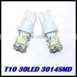 New 2015 Hot Sales T10 30LED SMD Car Bulb Car Auto LED T10 194 W5W 3014 Wedge Light Bulb Lamp 5SMD White