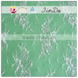 Fujian lace manufacturer colorful metallic silver foil lace fabric