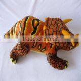 Orange soft plush dinosaure