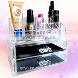 2015 Modern Fashion Clear Acrylic Vertical and Drawer Jewelry Box Made in China