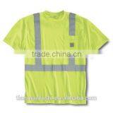 2015 Green Quality Construction Workwear Best Selling Customed Construction Working Clothes High Visibility T-Shirt