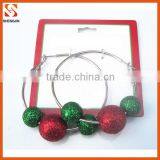 wholesale custom made handmade christmas bell earrings